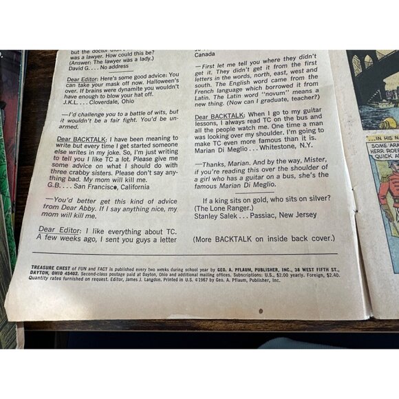 Treasure Chest Comic Vol 23 #9 Dec 28 1967 10¢ Brooklyn Bridge Artwork Issue - Picture 5 of 6